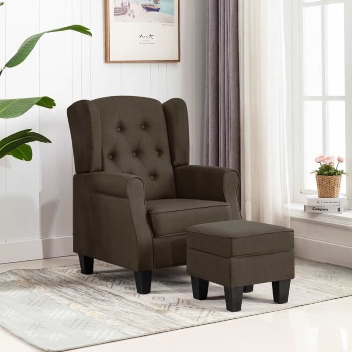 7118 Fauteuil avec repose pied Fauteuil de Relaxation Classique
