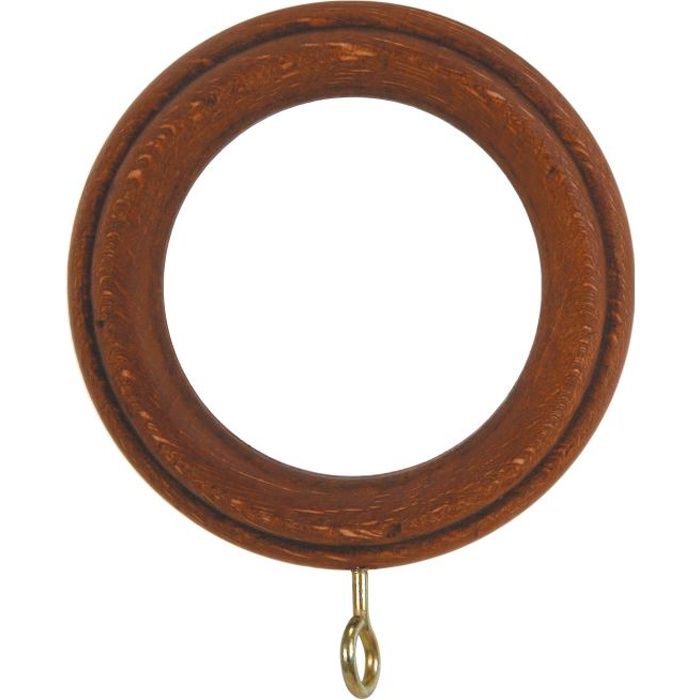 ATELIERS 28 Anneau Bois Noyer Vendu par 10 Diam/ètre 35 mm