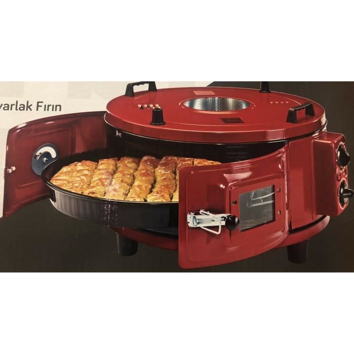 Itimat Four Rond Turc Pizza avec éclairage et chaleur tournante