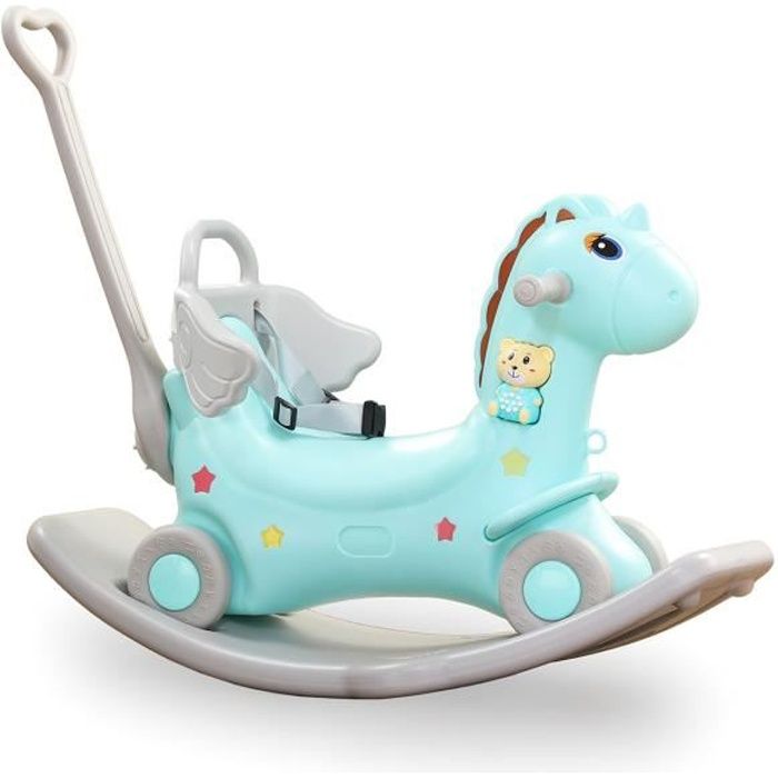 Baby Vivo 2in1 Cheval Bascule Licorne Bascule avec Porteur