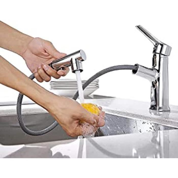 Kibath Robinet de lavabo amovible ARIADNA 44,2 cm finition chrome brillant en laiton | Leroy Merlin