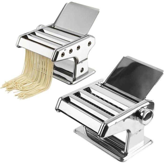 Machine à Pâtes Manuelle En Acier Inox – Avec Manivelle Et Pince De Table – Pour Nouilles Maison Sans électricité