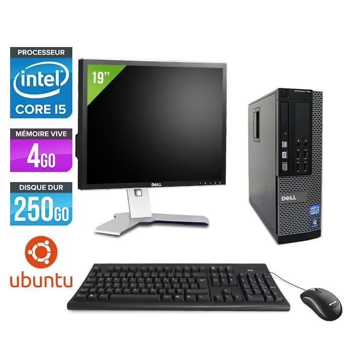 Pc de bureau Dell 790 SFF -i5-2400 31GHz- Linux +Ecran 19 Reconditionné - Dell reconditionné disponible sur Cdiscount Seconde Vie