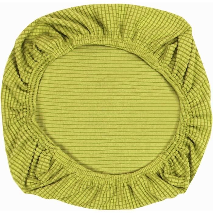 Housses de siège de chaise en élasthanne élastique extensible et lavable pour chaises de bureau chaises de salle à manger Jaune