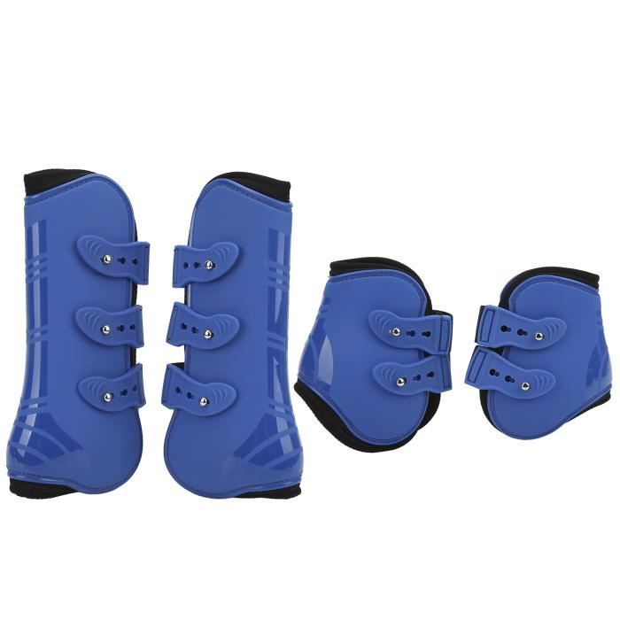Guêtres De Protection Tendon Avant Pour Cheval - 1 Paire Guêtres De Saut Coquille PU Néoprène (Taille M)