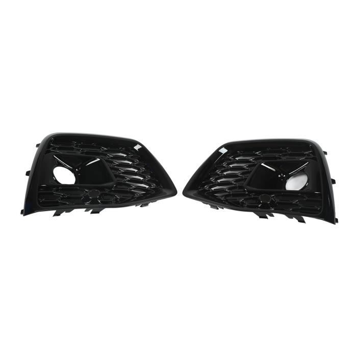 Couvercle De Calandre Antibrouillard Pour Citroën C4 2004-2008 - 1 Paire Noire En ABS, Protection Antichoc Et Anti-rayures - 12