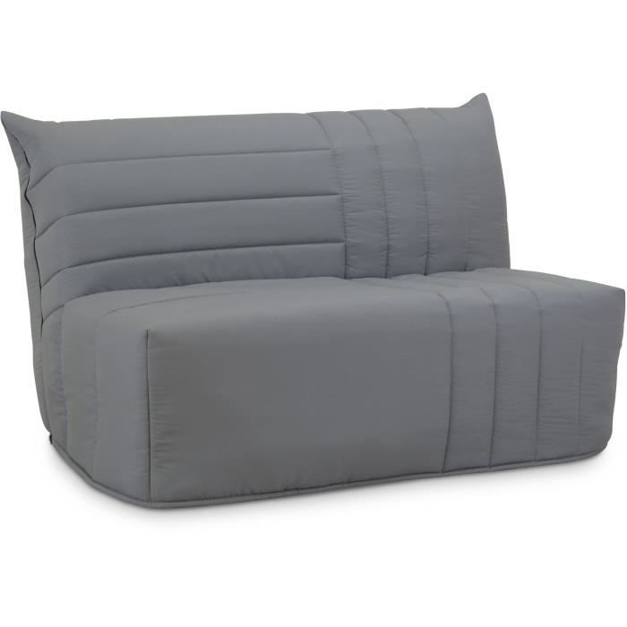 Banquette BZ 2 places BECCI Tissu de prusse Matelas Bultex L142 x P101 x H95cm Fabrication française - vue 2