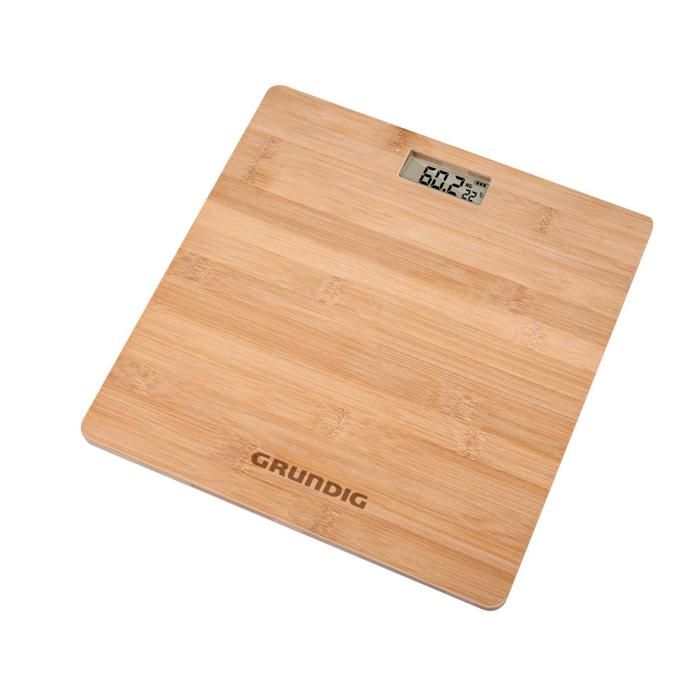 Bilancia Pesapersone LITTLE BALANCE My Bambou 8466 – Design In Bambù Naturale, 150 Kg / 100 G, Display LCD, 5 Anni Di Garanzia