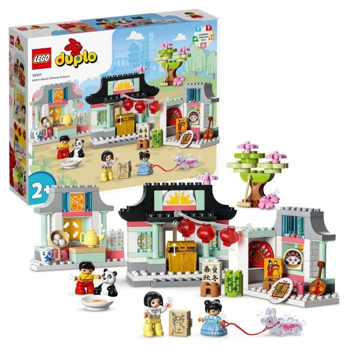 lego® duplo 10411 découvrir la culture chinoise, jouet éducatif, panda, briques, enfants 2 ans