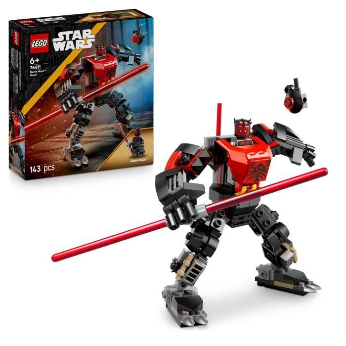LEGO Star Wars 75411 Le Robot Dark Maul - Jeu de Construction pour Garçon dès 6 ans