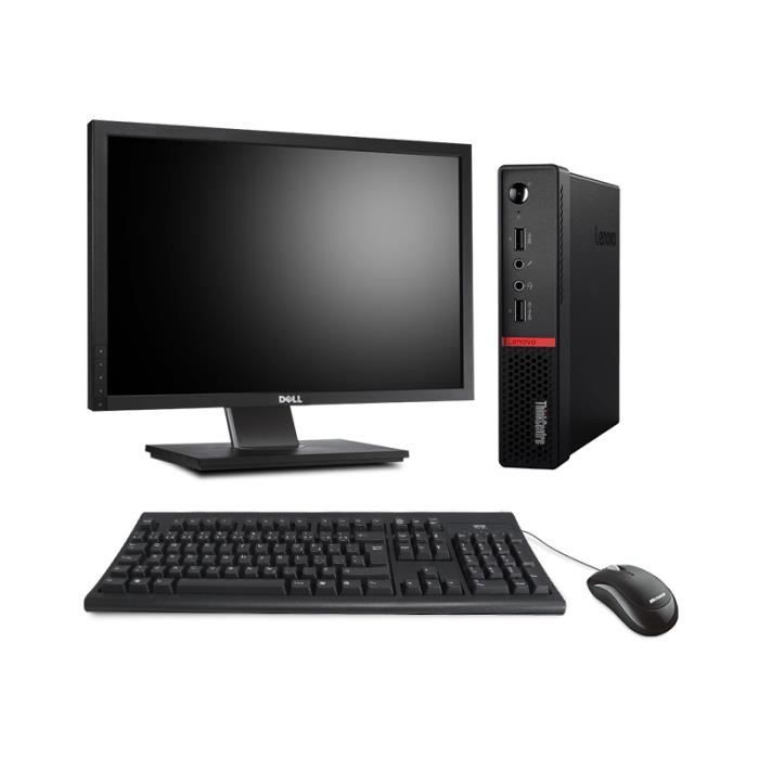 Ordinateur de bureau - Lenovo ThinkCentre M715Q Tiny - 16Go - 256Go SSD + Écran 22 - Lenovo