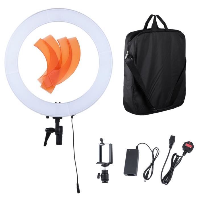 18 Led Cercle Lampe Pour Youtubeur Live Avec Support De Telephone