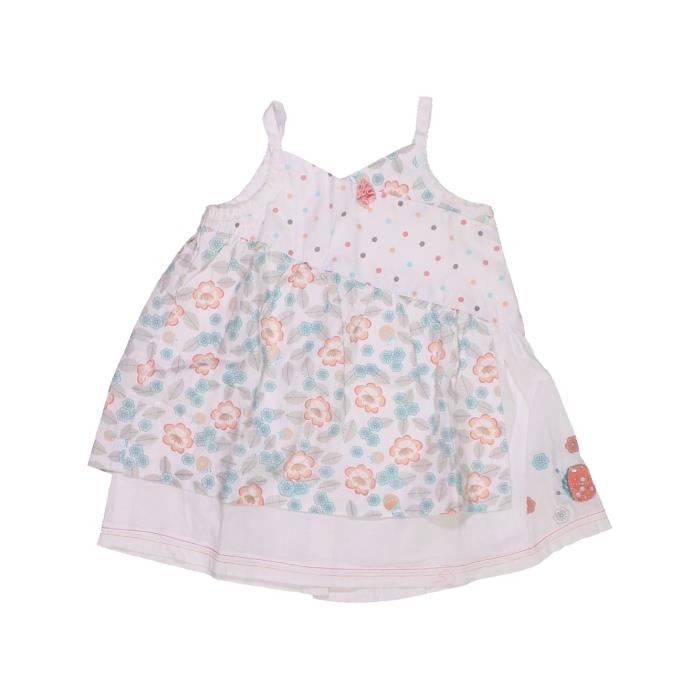 Robe Bebe Fille Orchestra 12 Mois Blanc Ete 9259 Blanc Cdiscount Pret A Porter