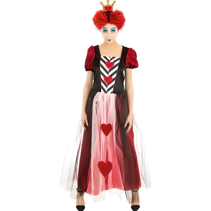 Deguisement La Reine De Coeur Femme Super H Perso Celebr Achat Vente Deguisement Panoplie Cdiscount