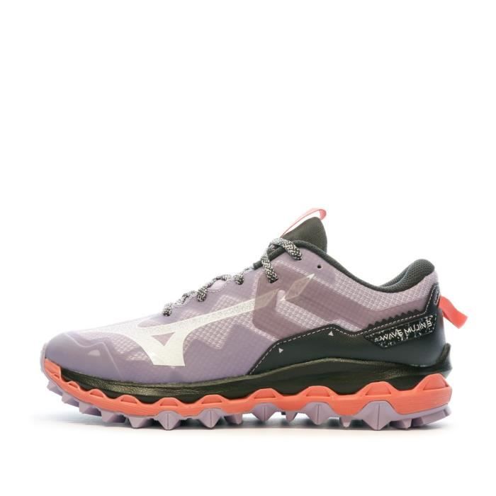 chaussures de trail femme mizuno wave mujin - violet - marque mizuno