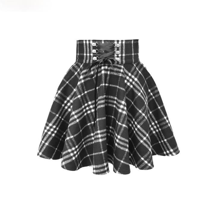 Vêtement Cosplay Gothique Jupe Gothique Lolita BLESSUME - Style Steampunk Haute Taille Asymétrique Taille Haute Asymétrique