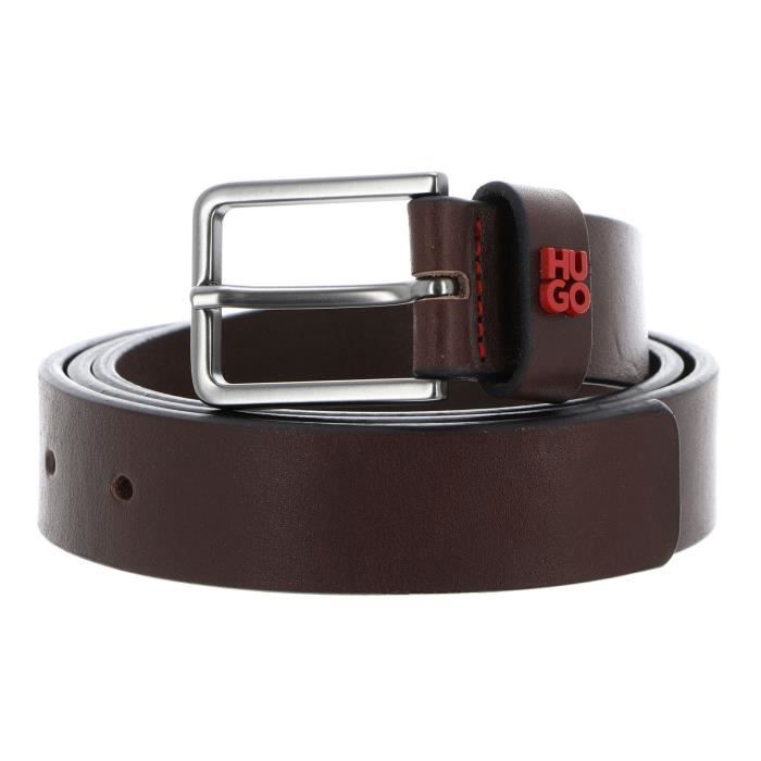 HUGO Ceinture brun foncé en cuir pour homme Gael-HU-GO Sz30