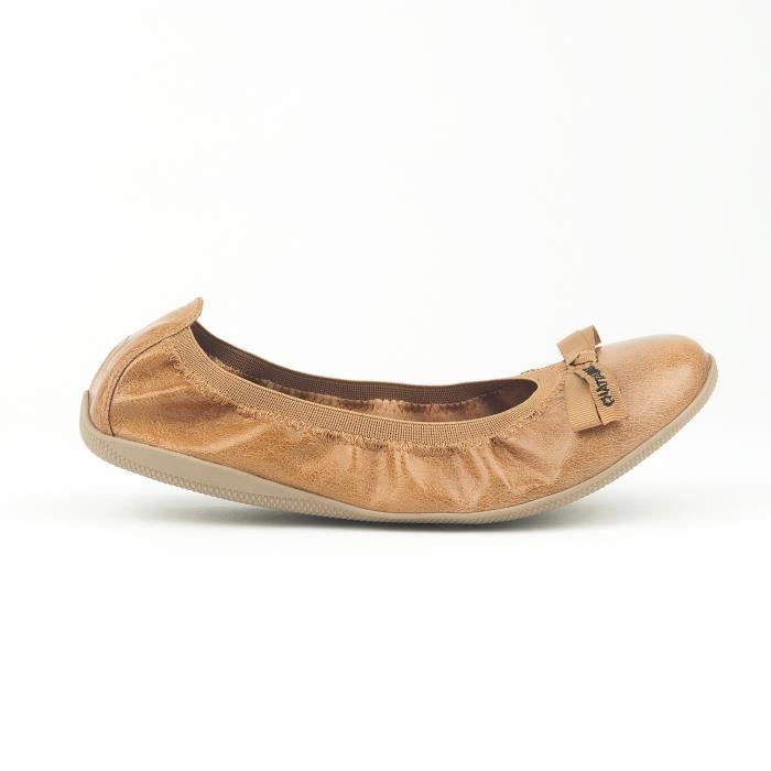Ballerine best sale marron femme