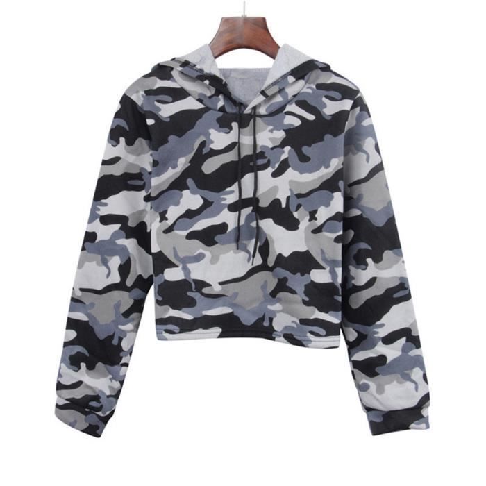 Chemise de camouflage militaire - Femme - Vert - Manches longues
