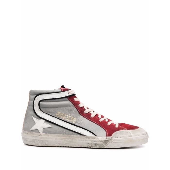 GOLDEN GOOSE HOMME GMF00211F00258581540 GRIS CUIR BASKETS