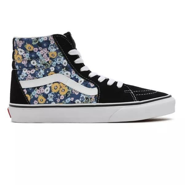 Vans noir hotsell à fleur