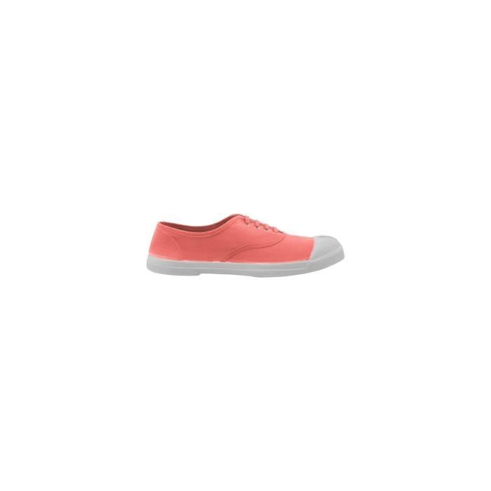 Bensimon Tennis Femme Bensimon Lacet Flamingo - BENSIMON - Amarante - Rond - Synthétique