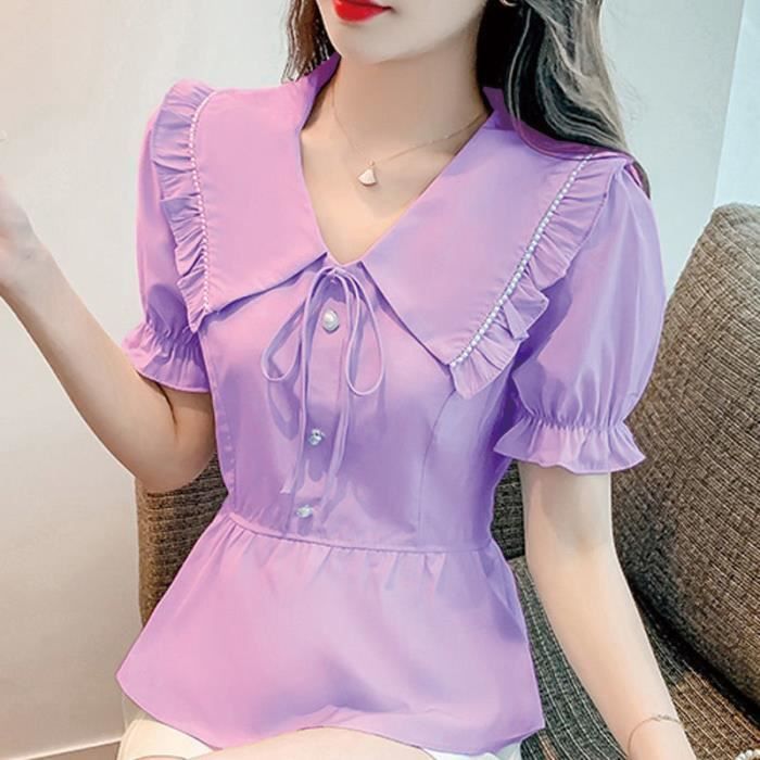 Chemisier Bohème N.Y Corp à Volants Et épaules Ouvertes - Taille S, Beige, Neuf Avec étiquette