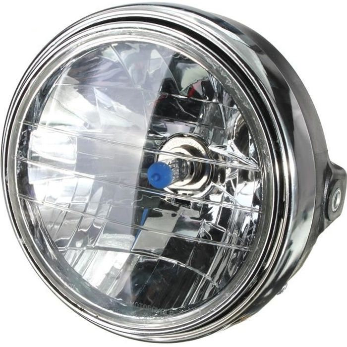 Keenso Ampoule de Lampe de Moto Phare avant Rond de Moto de 5 Pouces 12V Universel Phare Avant de Moto Yellow