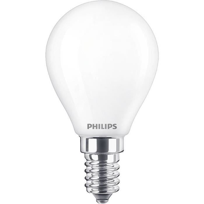 Ampoule LED EEC: A++ (A++ - E) Philips Lighting Classic 76341100 E14 Puissance: 2.2 W blanc chaud