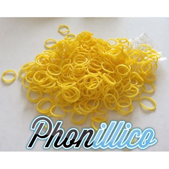 600 élastiques JAUNE - Recharge Loom - Creastic Bracelet