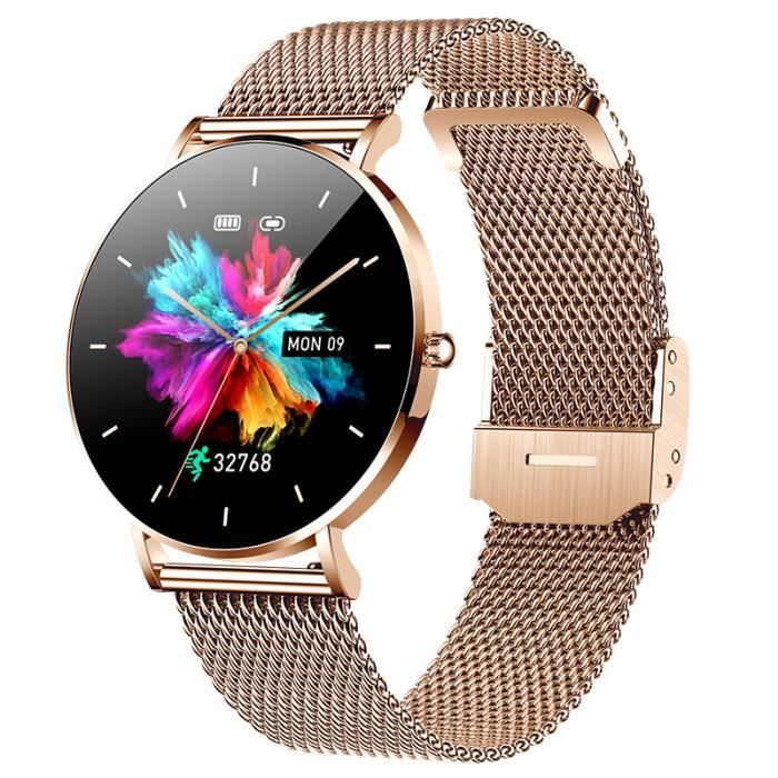 RUMOCOVO Montre connect e Ultra fine pour femmes cran AMOLED