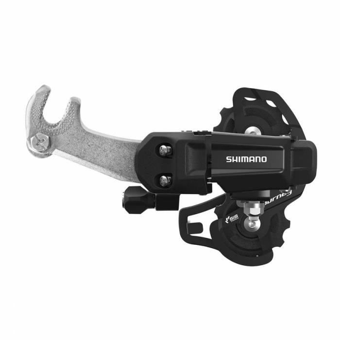 Derailleur vtt arriere shimano ty200 6-7v. tourney avec patte pour mono plateau