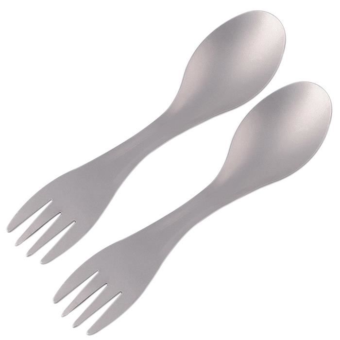 2X Ustensiles de Cuisine de Fourchette Et Cuillere en Tatine Pure pour
