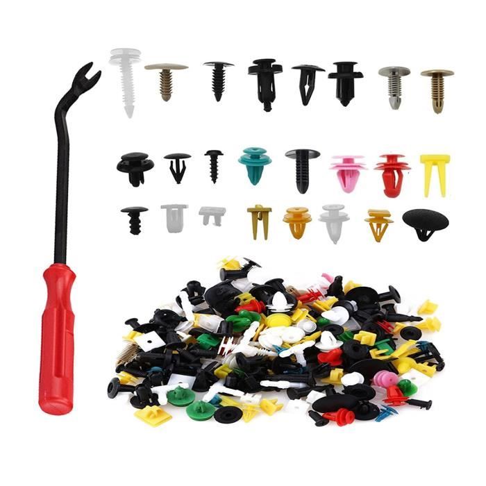 500 Pièces Rivet Clips Plastique Voiture, Fixation Protection à Rivets
