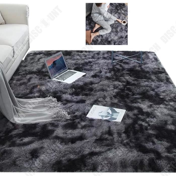 TD® Tapis tie-dye salon table basse tapis cheveux longs chambre tapis de sol plein de couvertures mignonnes tapis de chevet 160*230c