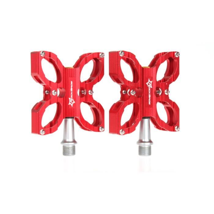 Pédales CNC ultralégères avec clou hexagonal antidérapant, alliage d