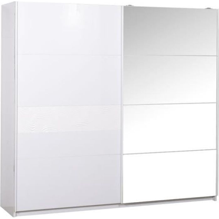 Armoire Porte Coulissante Laque Achat Vente Pas Cher