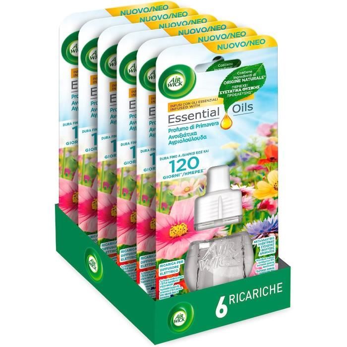 Diffuseur De Parfum Febreze 3Volution - 4 Kits + 4 Recharges - Jasmine Blanc - Élimine Les Odeurs - Jusqu'à 80 Jours