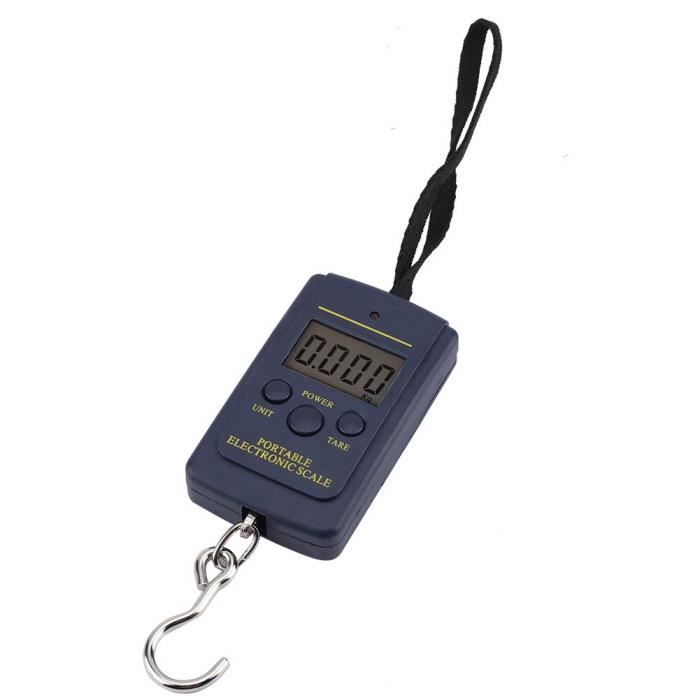 Balance électronique Numérique Portable WeiHeng Avec écran LCD Et Crochet Suspendu Noir 85687831