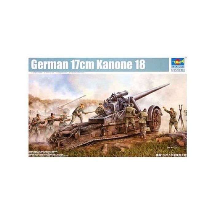 Maquette de canon Allemand 15cm Trumpeter 35e 2e GM