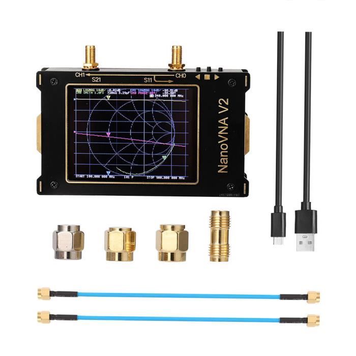 Analyseur De Réseau Vectoriel Mini 1300 MHz - VNA Portable, écran Tactile 4.3", Mesure SWR, Impédance