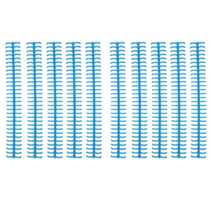 15 Peignes Reliure Plastique SLTAXAR - 10mm 30 Anneaux - 5 Couleurs - Pour Classeurs DIY Et Organisation