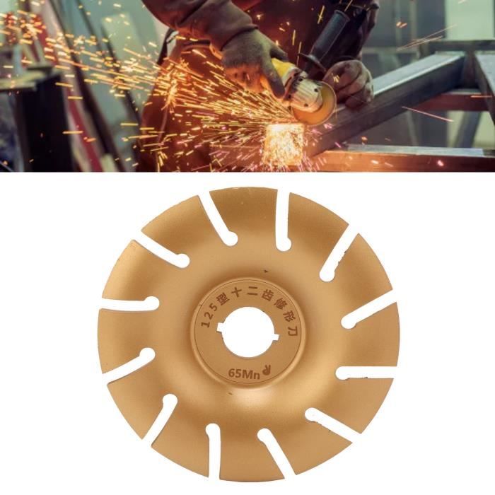 Disque Sculpture Sur Bois 125mm Pour Meuleuse D'angle - Carbure De Tungstène - Pour Façonnage, Meulage Bois