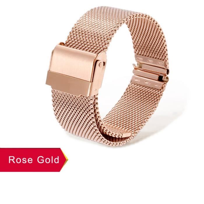 CONNECTEUR DE BRACELET Rose Gold 24mm Bracelet de montre en