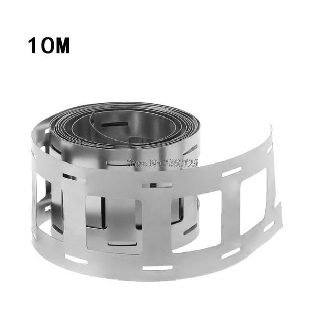 Bande Nickel Pure 0.12x15mm - 10m Pour Soudure Batteries 18650 - Conductivité Haute Résistance Corrosion