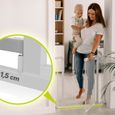 LIONELO Truus Slim LED - Barrière de sécurité bébé - 75-105 cm - Fixation par pression - Ouverture à double sens - Gris-1