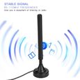 Antenne radio FM domestique à haute sensibilité 25dB à gain élevé Antenne FM USB pour plancher bas-1
