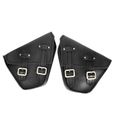 Atyhao sacoche de selle de moto 1 paire gauche droite sac de selle de rangement côté moto pour Honda CMX 300500 17-18 (noir)-1