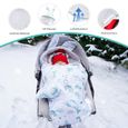 Chancelière bébé pour voiture - TOTSY BABY - Couverture enveloppante hiver 80x87 cm - Animaux aquatiques - Mixte-1