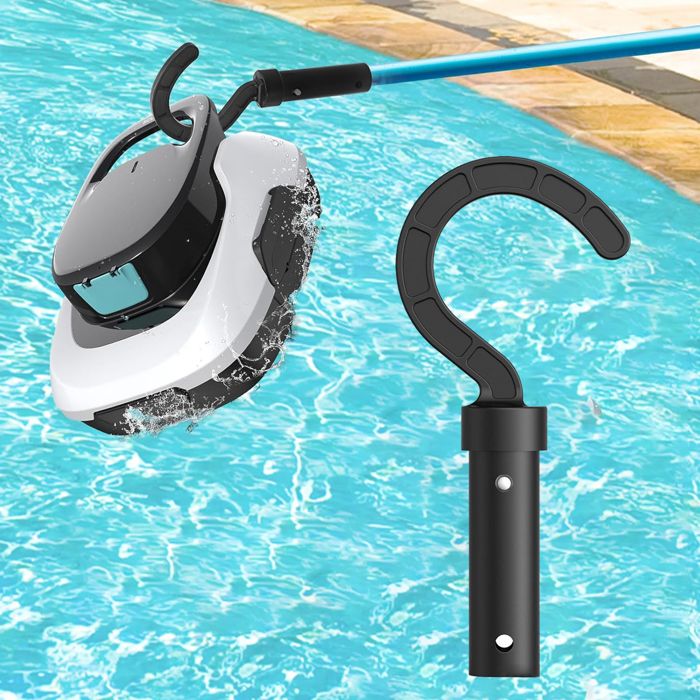 Crochet De Rangement Pour Robot Nettoyeur Piscine – Accessoire ABS Robuste, Compatible Aspirateurs Piscine, Installation Facile Sur Barre Standard